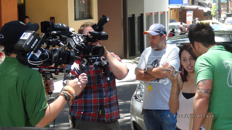 Lance waiting for his date during the filming for Reality TV